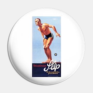 Heinzelmann Flip Swim Wear Art Deco Vintage Advertisement Pin