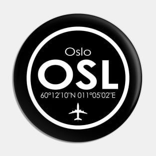 OSL, Oslo Gardemoen Airport, Norway Pin