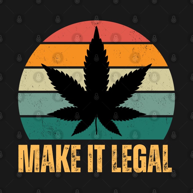 Make It Legal Leaf Silhouette Design by Tees by Confucius