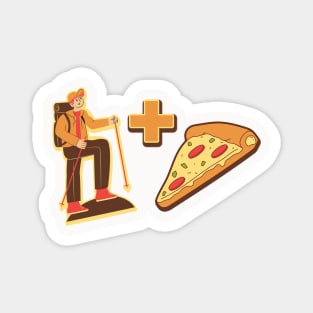 hiking and pizza Magnet