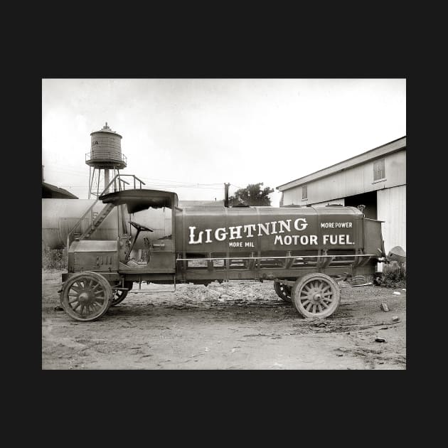 Lightning Motor Fuel Truck, 1920. Vintage Photo by historyphoto