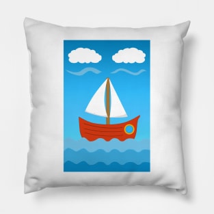 Peaceful Sail On The Ocean...Or Something More? (Interpretation) Pillow