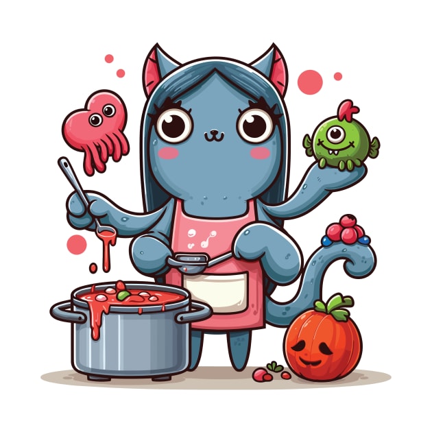 Cooking monster mama by Pigxel 