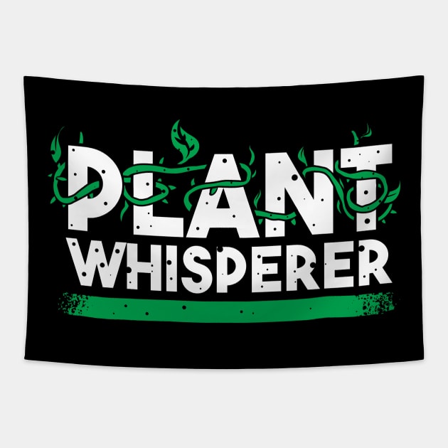 plant whisperer funny plant gardening lover Tapestry by A Comic Wizard