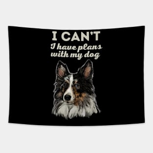 Plans with my Sheltie Tapestry