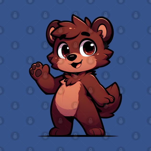 Cute Chibi Bear Anthro Furry Art by Blue Bull Bazaar