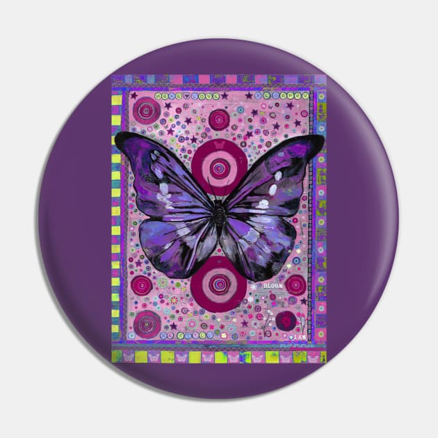 Purple Butterfly Pin by Raybomusic01