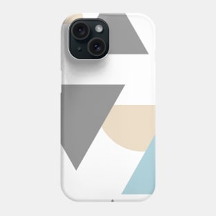 Abstract Teal, Gold and Black Geometric Pattern Phone Case