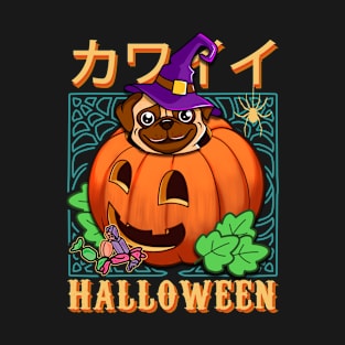 Cute Animals Halloween Pumpkin v12 - Happy Halloween T-Shirt