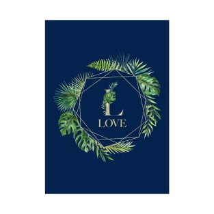 Tropical Wreath Love T-Shirt