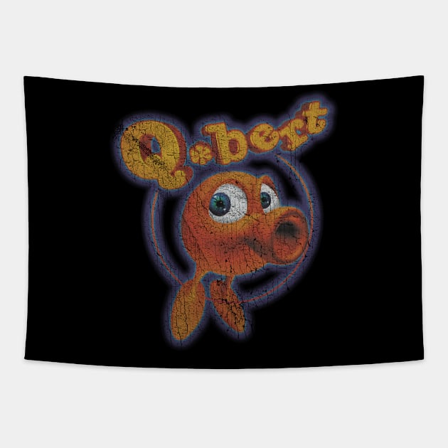 VINTAGE -  Qbert Tapestry by jandamuda99