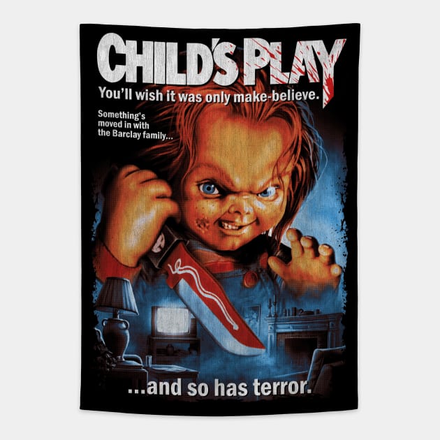 Child's Play, Horror Classic, Chucky Tapestry by StayTruePonyboy