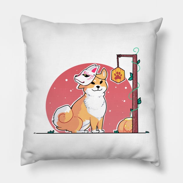 Shiba Mask Pillow by Yukipyro