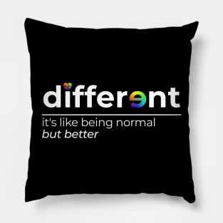 Different - Be Different Shirt for Autism Awareness Month Pillow