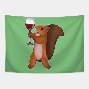 squirrel the wine master Tapestry