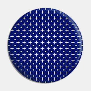 Form & Function Blue Geometric Pattern Pin