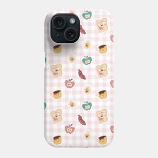 Breakfast time pattern Phone Case