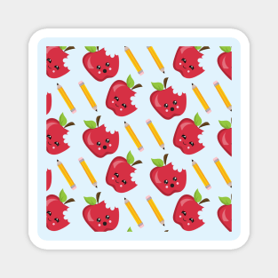 Teacher Apples and Pencils Magnet