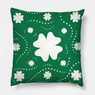 White Clover Pattern Pillow