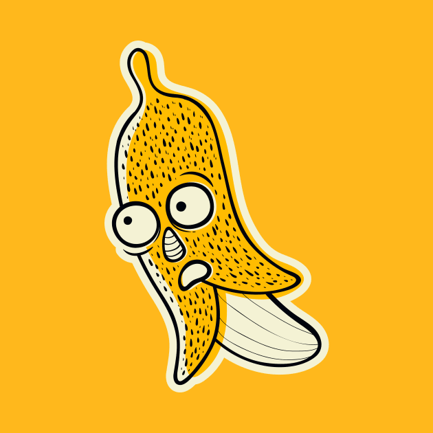 Doodle cute monster BANANA by CRYZSTORE