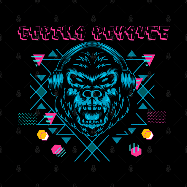 Gorilla Romance Retro Vintage by JeffDesign