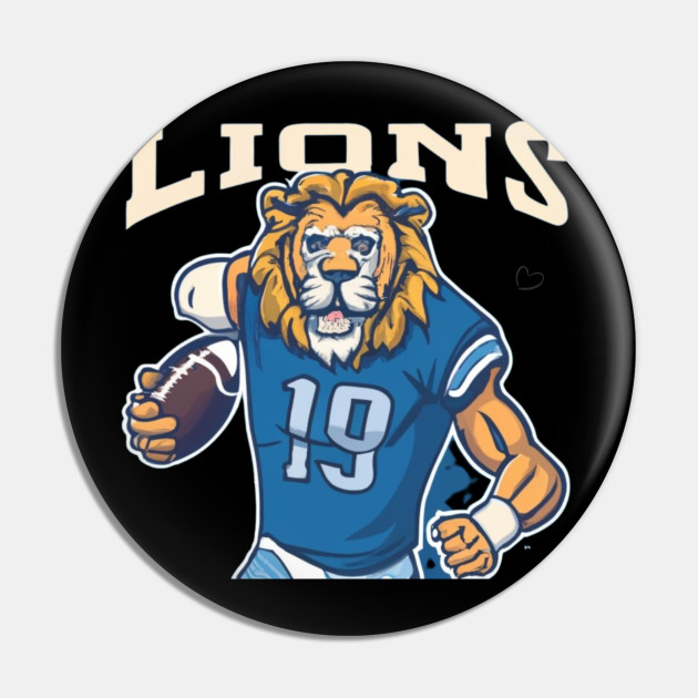  Aminco NFL Detroit Lions Logo Pin : Sports & Outdoors