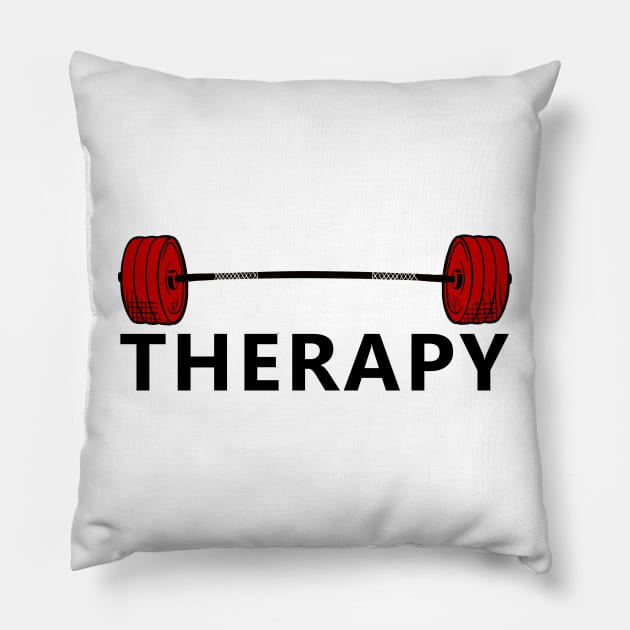 Therapy Lifting is my Therapy Pillow by SusanaDesigns