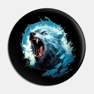 Howling Werewolf Pin