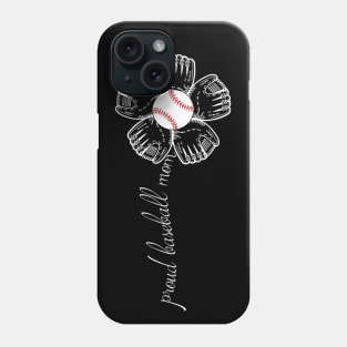 Proud Baseball Mom Flower Phone Case