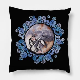 Kitty Cat Dilute Calico Floral Pillow