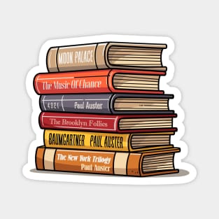 Paul Auster Book Stack - Book Lovers Gift Magnet