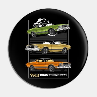 V8 Muscle Torino Car Pin