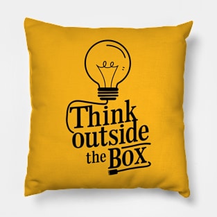 think outside the box Pillow