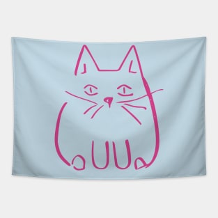 Pink Kitty Tapestry