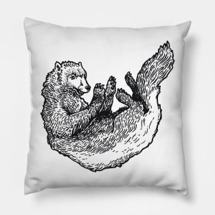 A Levity of Animals: Raised by Wolverines Pillow