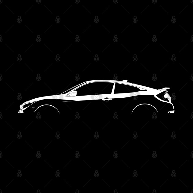 Honda Civic Si Coupe (FC) Silhouette by Car-Silhouettes