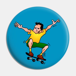 Skateboarder Pin