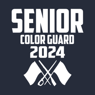 2024 Senior Color Guard Class of 2024 Marching Band Flag T-Shirt