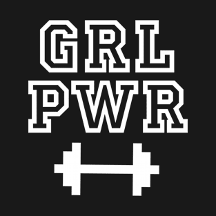 GRL PWR White T-Shirt