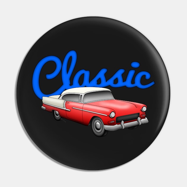Classic Chevy Bel Air Pin by SeattleDesignCompany