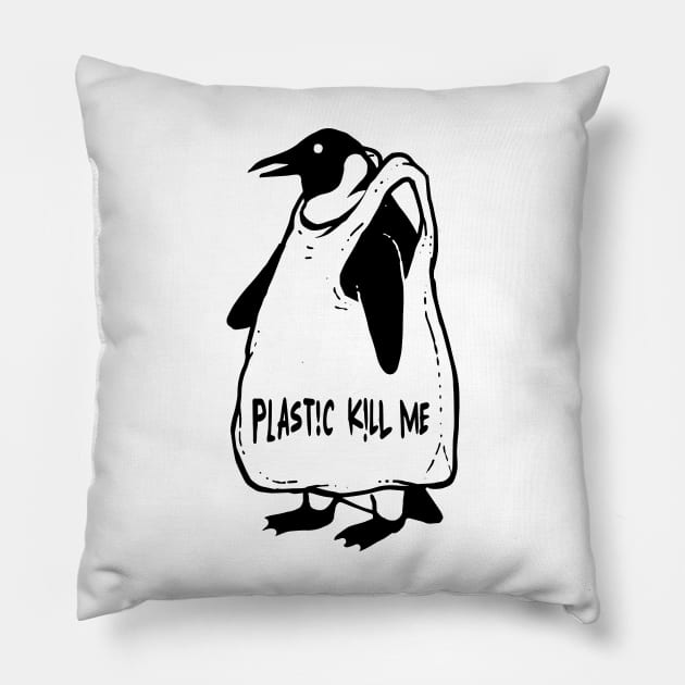 Plastic kill me Pillow by barmalisiRTB