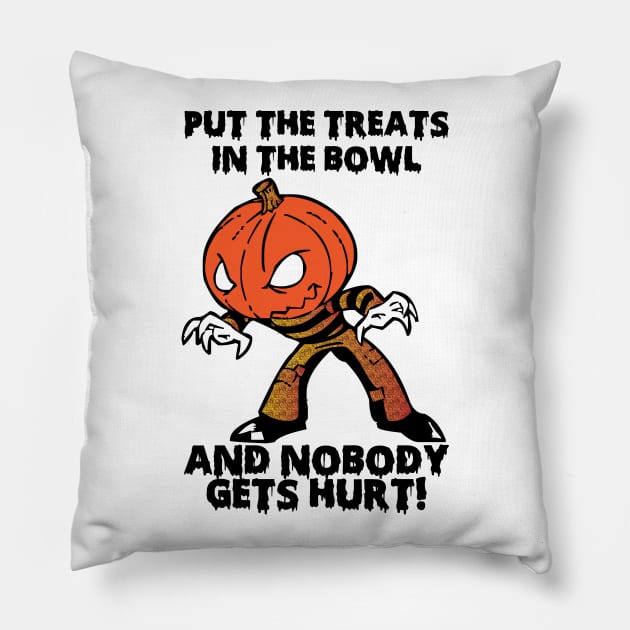 Funny Pumpkin Pillow by Imutobi