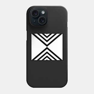 Abstract geometric pattern - black and white. Phone Case