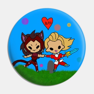 Baby Catra and Baby Adora BFF Pin