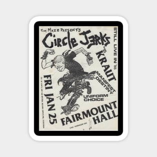 Circle The Jerks Magnet