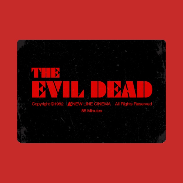 The Evil Dead VHS Label by simon_maggots