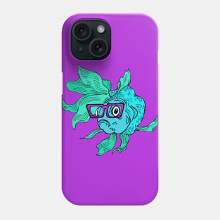 Hipster Blue-Fish Phone Case