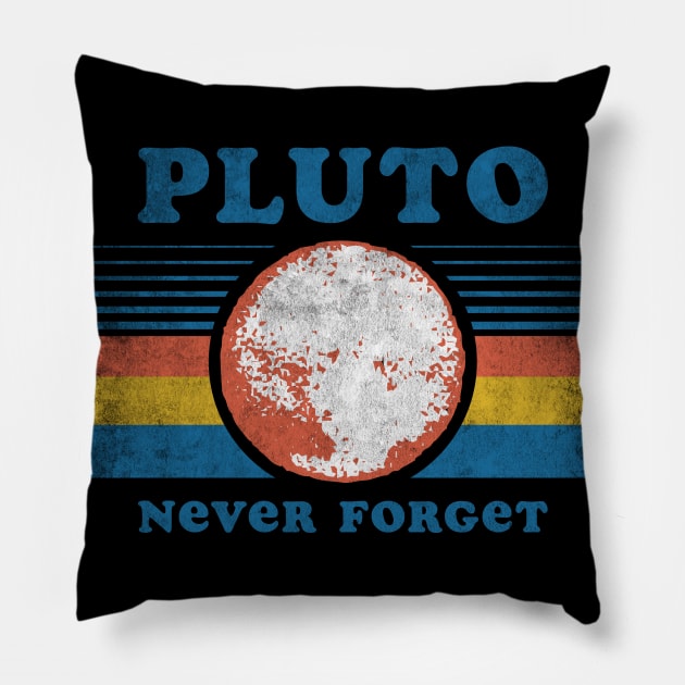 Pluto Never Forget Pillow by Tingsy