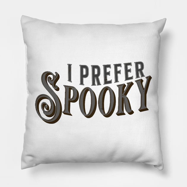 I Prefer Spooky | Wednesday Pillow by Singletary Creation