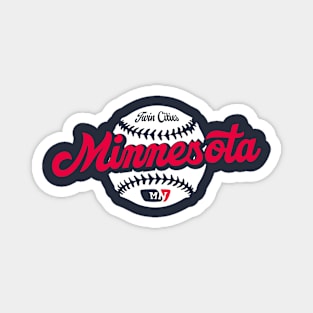 Minnesota Baseball Magnet